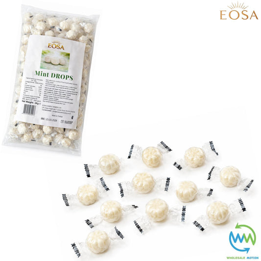MINT DROPS Sweets CANDY Candies HARD BOILED Sweet INDIVIDUALLY WRAPPED Minty Drop Retro TRADITIONAL Party Bag Filler Treat Snack Fruit Fruity Wedding Favour Gift