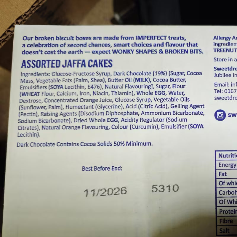 JAFFA CAKES BISCUIT ASSORTMENT BOX Biscuits HUGE BIG VALUE 1kg BOXES Snack Cookie Cooky Cake Christmas