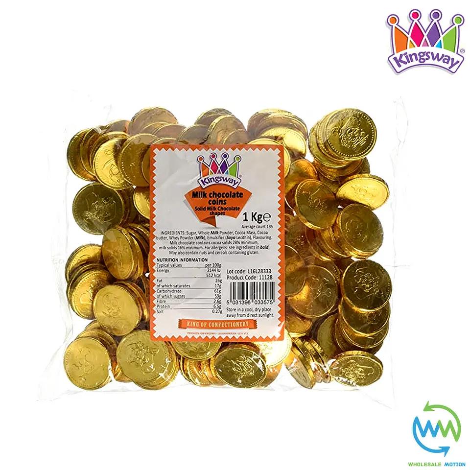 Milk Chocolate GOLD COINS Christmas FOILED Party Bag XMAS Fillers Coin Foil UK