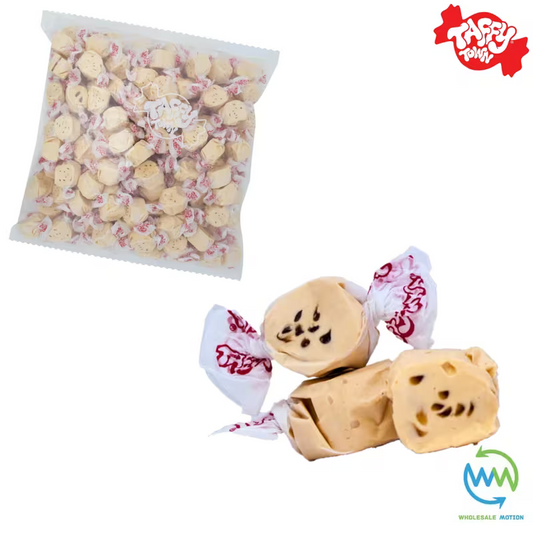 CHOC CHIP BISCUIT SALT WATER TAFFY Sweets SOFT CANDY Taffies SWEET Chewy Retro Party INDIVIDUALLY WRAPPED SWEET Candy Gummy Jelly Snack Taffies Toffees