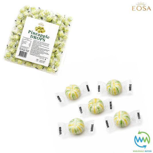 PINEAPPLE DROPS Sweets CANDY Candies HARD BOILED Cream Fruity Sweet INDIVIDUALLY WRAPPED Drop Retro TRADITIONAL Party Bag Filler Treat Snack Fruit Fruity Wedding Favour Gift