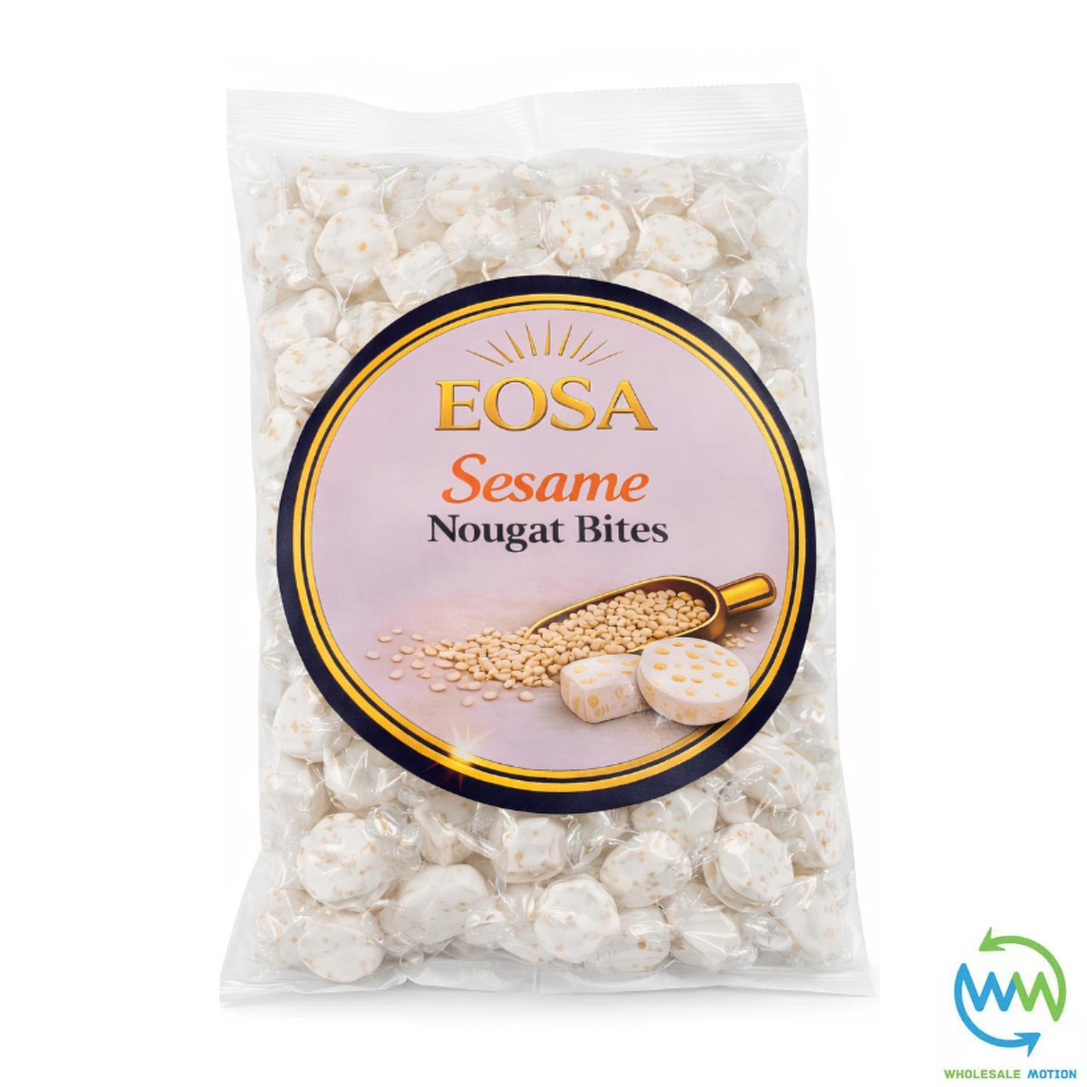 SESAME NOUGAT BITES Sweets SOFT CANDY SWEET Chewy Retro Party INDIVIDUALLY WRAPPED SWEET Candy NOUGAT Snack Fruit Gummy Jelly Gummies Jellies