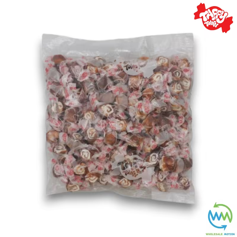 CHOCOLATE CARAMEL SALT WATER TAFFY Sweets SOFT CANDY Taffies SWEET Chewy CHOC Retro Party INDIVIDUALLY WRAPPED Fruity SWEET Candy Gummy Jelly Candies GUMMIES Jellies Snack Fruit Taffies Toffees