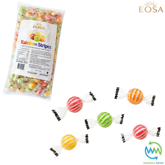 RAINBOW STRIPES DROPS Sweets CANDY Candies HARD BOILED Sweet INDIVIDUALLY WRAPPED Drop Retro TRADITIONAL Party Bag Filler Treat Snack Fruit Fruity Wedding Favour Gift