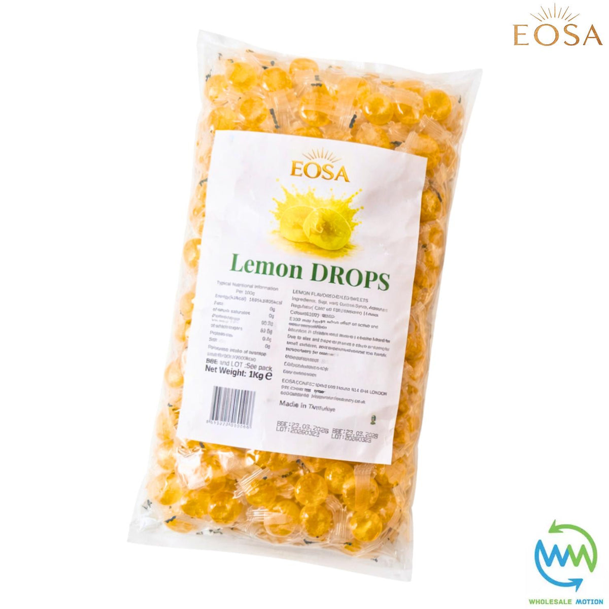 LEMON DROPS Sweets CANDY Candies HARD BOILED Sweet INDIVIDUALLY WRAPPED Drop Retro TRADITIONAL Party Bag Filler Treat Snack Fruit Fruity Wedding Favour Gift