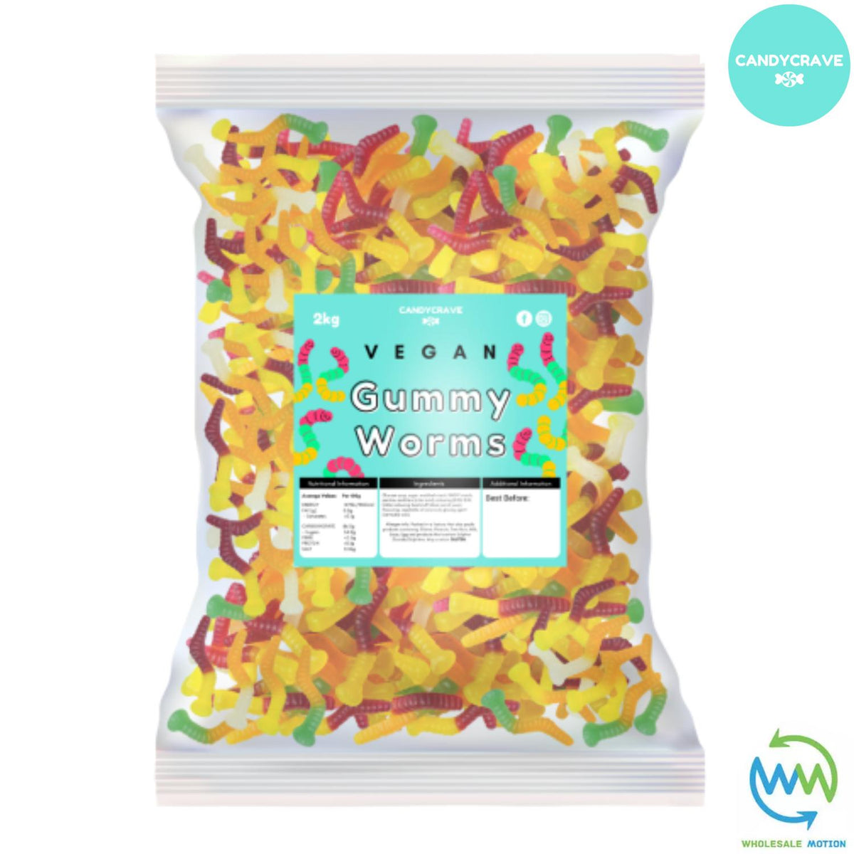 GUMMY WORMS Sweets CANDY Jelly GUMMIES Jellies WORM Snack FRUITY Fruit WEDDING GIFT Party Bag Filler CANDIES Candycrave PICK N MIX UK