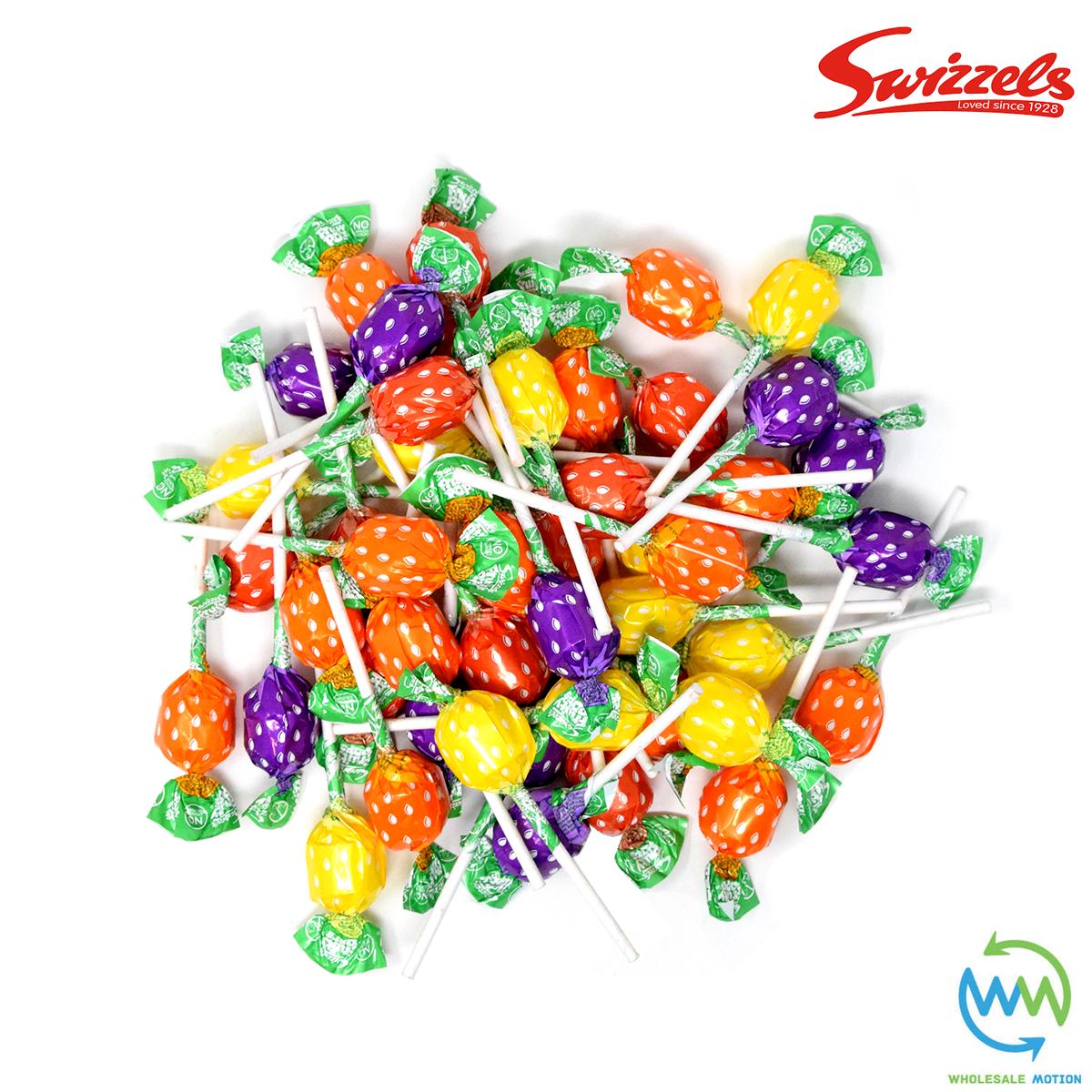 3KG BULK BAG Swizzels FRUITY POPS Lollies Individual Wrapped SWEETS Retro CANDY FRUIT Lolly Snack SWIZZELS