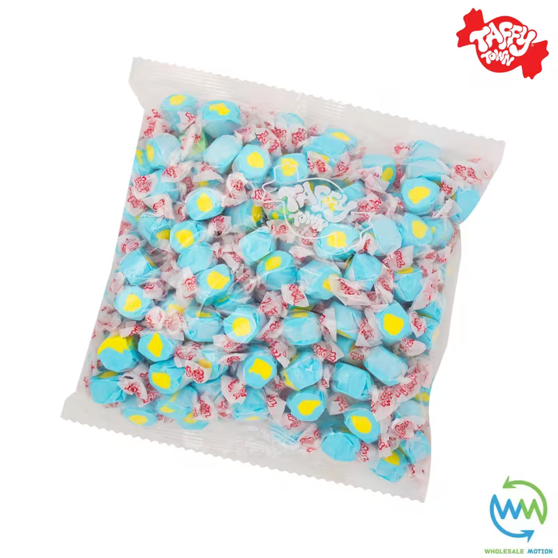 PASSION FRUIT SALT WATER TAFFY Sweets SOFT CANDY Taffies SWEET Chewy Retro Party INDIVIDUALLY WRAPPED Fruity SWEET Candy Gummy Jelly GUMMIES Jellies Snack Fruit Taffies Toffees