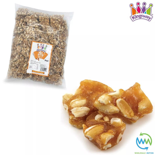 PEANUT BRITTLE Sweets NUT CARAMEL CANDY Nutty CLUSTER Toffee Kingsway PICK N MIX Roasted