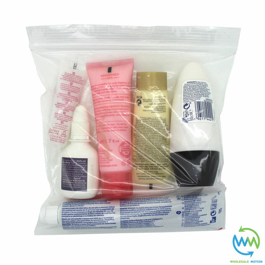 AIRPORT SECURITY LIQUID BAGS Clear Plastic Seal HOLIDAY Travel HAND LUGGAGE