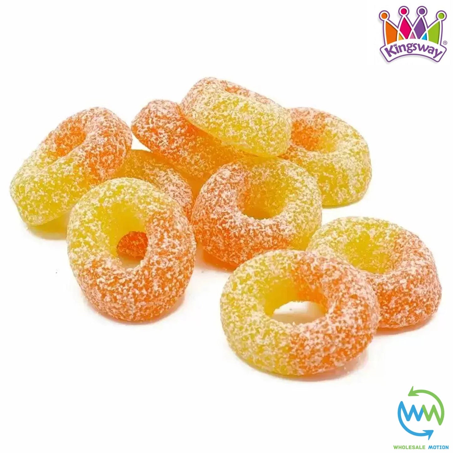Kingsway Mega Value Vegan Peach Rings 2.5kg