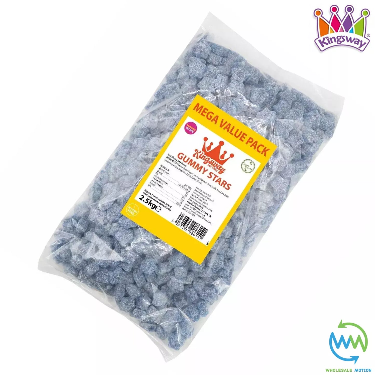 Kingsway Vegan Mega Value Gummy Stars Bag 2.5kg