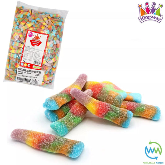 RAINBOW BOTTLES Sweets GUMMY Candy JELLY Jellies Fruit PRIDE Fizzy Kingsway Bottle PICK N MIX Treat Snack