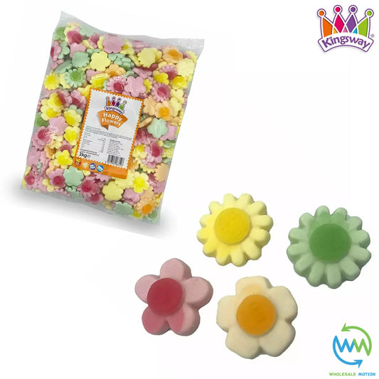 Easter HAPPY FLOWERS Sweets KINGSWAY Gummy SPRING Jelly Candy PICK N MIX Bag UK