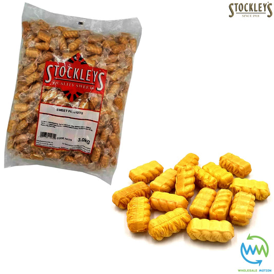 Stockleys SWEET PEANUTS Candy INDIVIDUAL Wrapped BOILED Portion CREAM TREATS UK