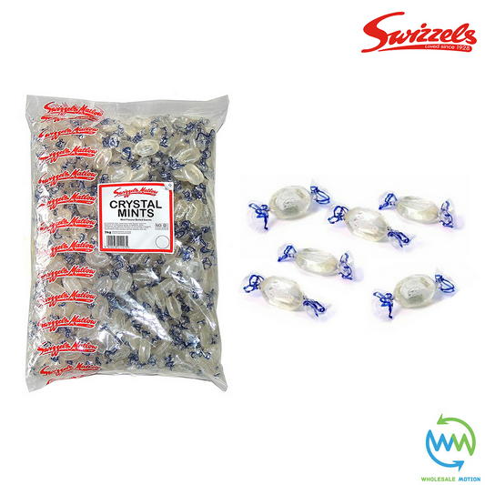 Swizzels CRYSTAL MINTS Sweets INDIVIDUAL WRAPPED 7g OVAL Retro CANDY Kids Party