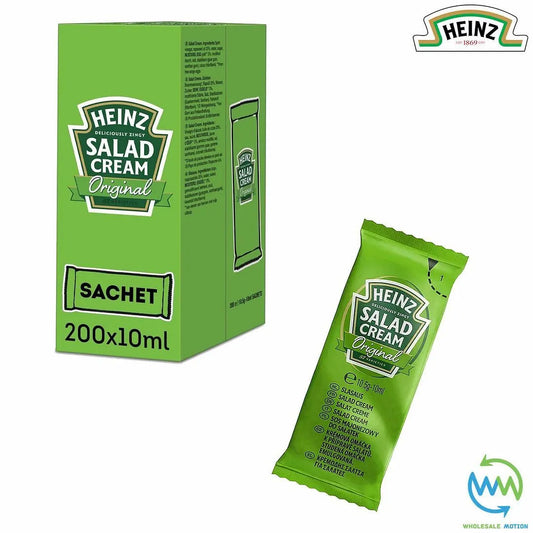 HEINZ SALAD CREAM Sachets 10.5g 10ml SAUCE Individual Single Portion SACHET