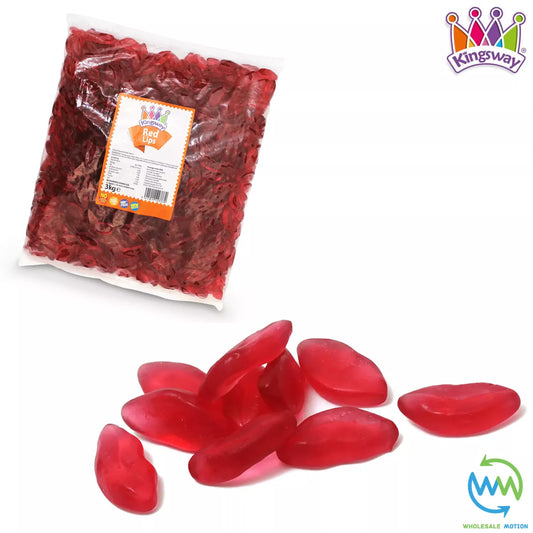 JUICY RED LIPS Sweets WEDDING Candy ANNIVERSARY Gummy JELLY Kingsway PICK N MIX