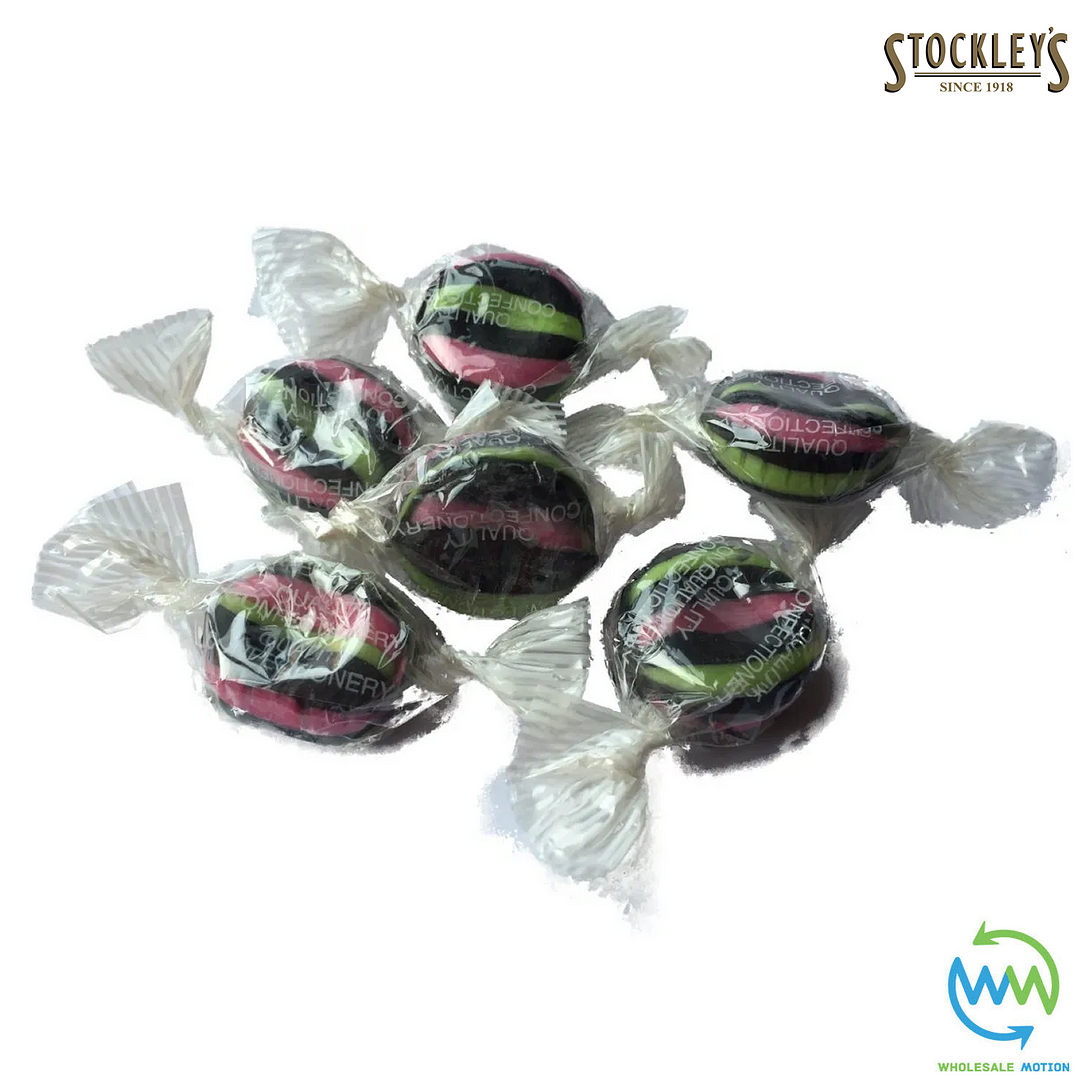 Old Fashioned LIQUORICE & ANISEED Stockleys INDIVIDUAL Wrapped SWEETS Portion UK