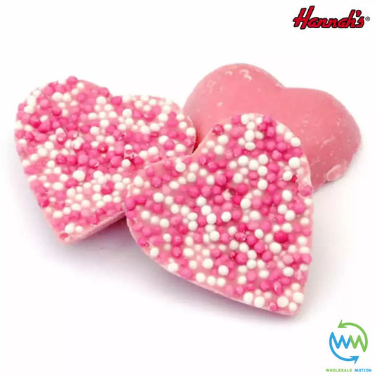 Hannah's PINK HEARTS Chocolate VALENTINES DAY Candy WEDDING Love PICK N MIX Choc Gift Anniversary Love