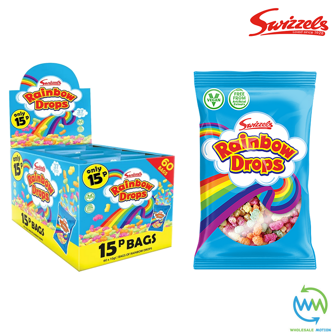 SWIZZELS Rainbow DROPS Mini Bag WEDDING Sweets Retro Party 10g Portion SWEET