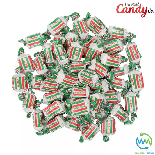 Real Candy Co SPEARMINT Chews Individual Wrapped SWEETS 10g CHEW Retro CANDY UK