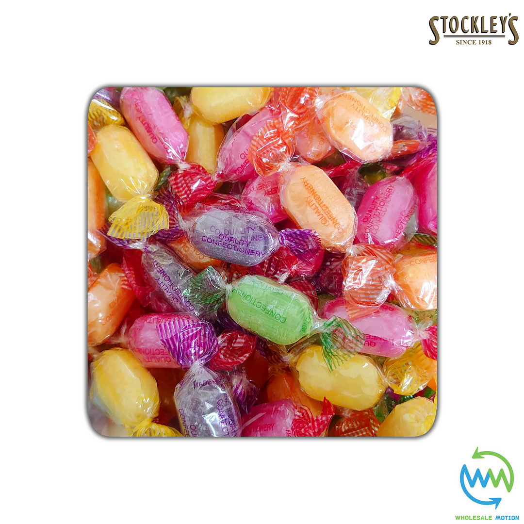 SHERBET FRUITS Stockleys INDIVIDUAL Wrapped SWEETS Fruit Flavours Portion UK