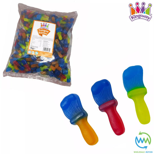 TONGUE PAINTERS Sweets GUMMY Candy FRUIT PAINTBRUSH JELLY Kingsway PICK N MIX UK (Copy)