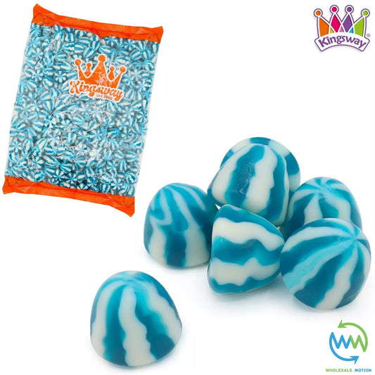 BLUE RASPBERRY TWIST KISSES Sweets GUMMY Candy JELLY Gummies JELLIES Kingsway PICK N MIX Snack