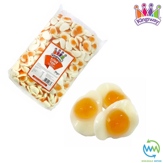 FRIED EGG Gummy Sweets RETRO Kingsway WEDDING Favours Candy EGGS Classic PICK N MIX Candy Jelly Jellies Gummies Snack