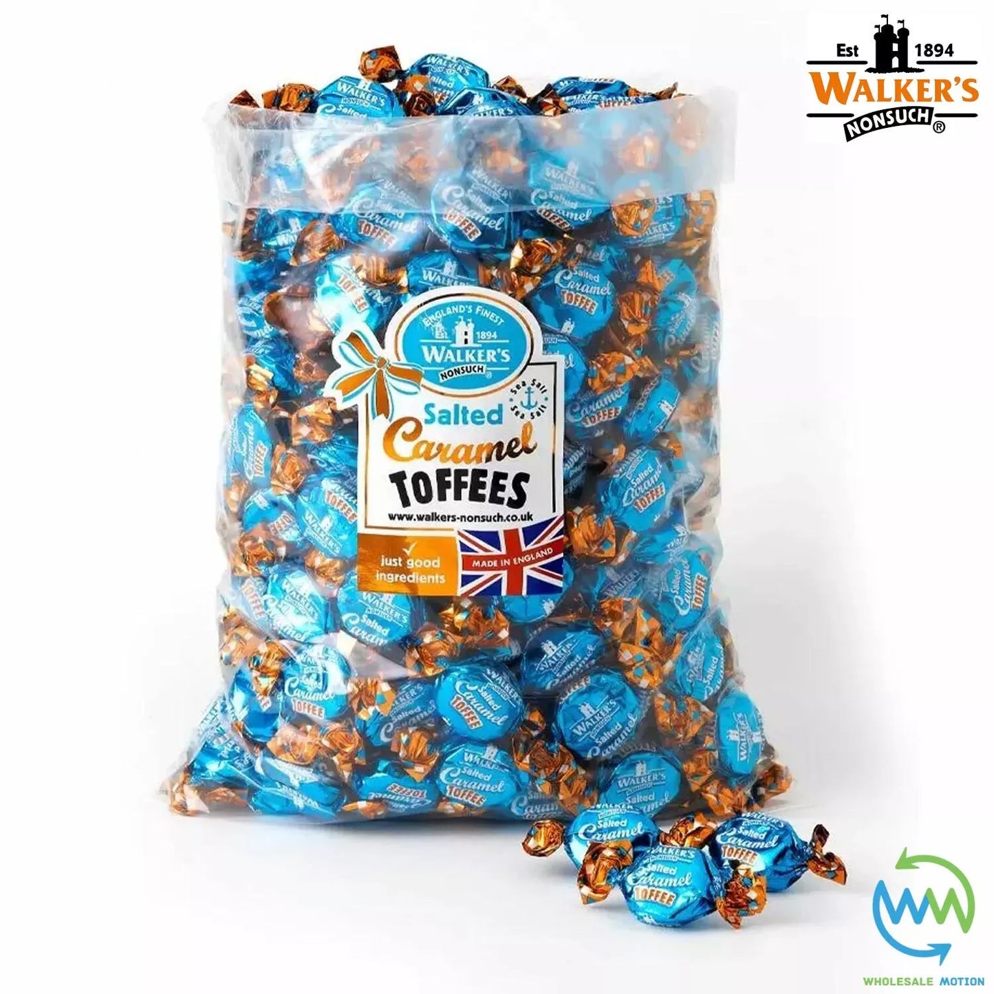 Walkers Nonsuch SALTED CARAMEL TOFFEES Retro PICK N MIX SWEETS CANDY Party Bag Traditional Snack