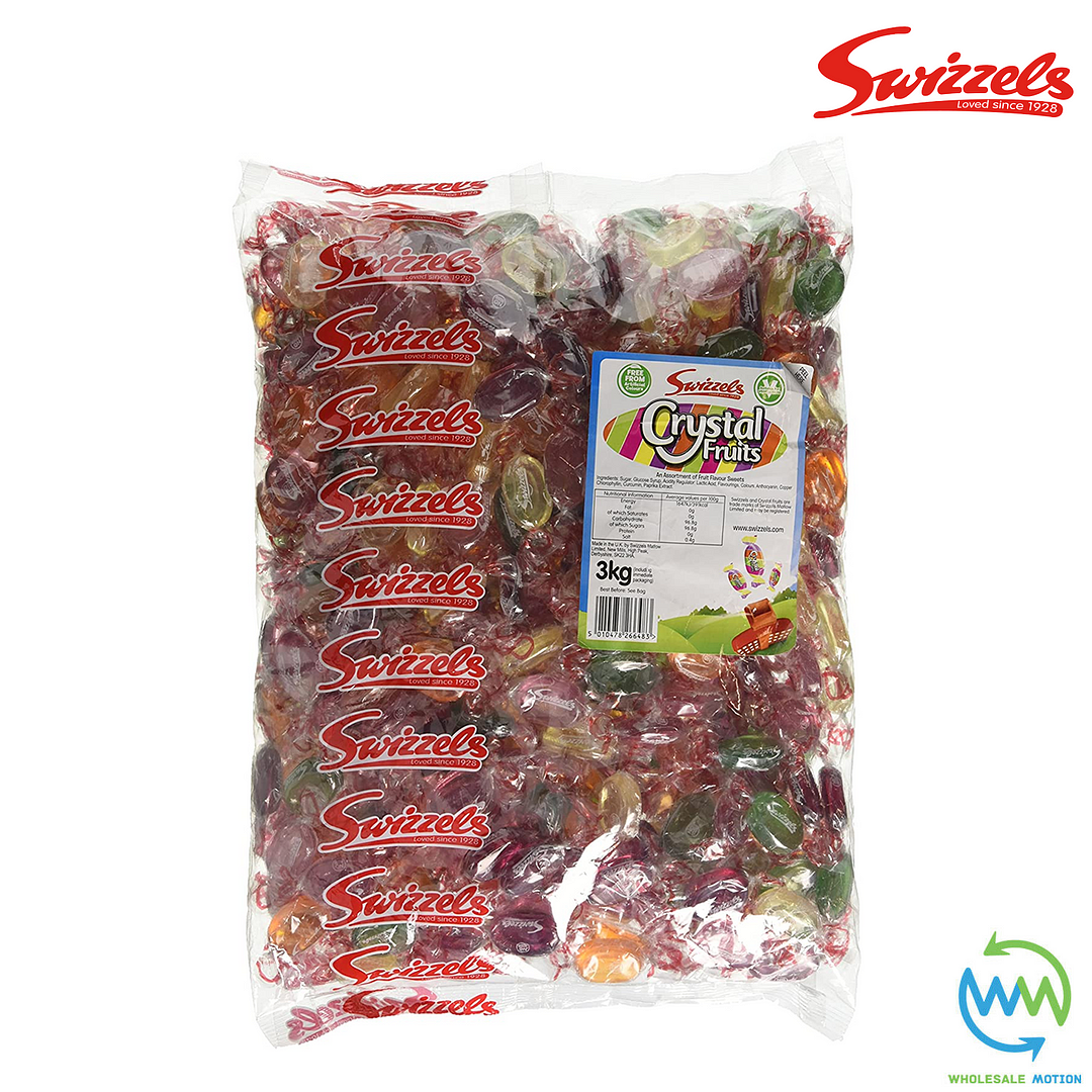 Swizzels CRYSTAL FRUIT Sweets INDIVIDUAL WRAPPED 7g Retro CANDY Kids Party