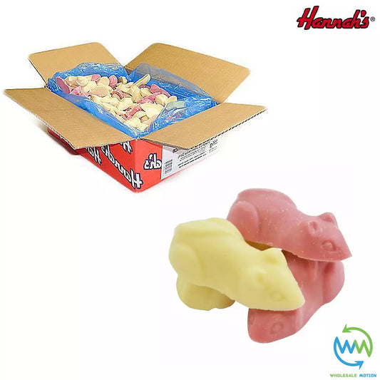 Hannah's PINK & WHITE MICE Milk Chocolate PICK N MIX Novelty Party Bag Fillers