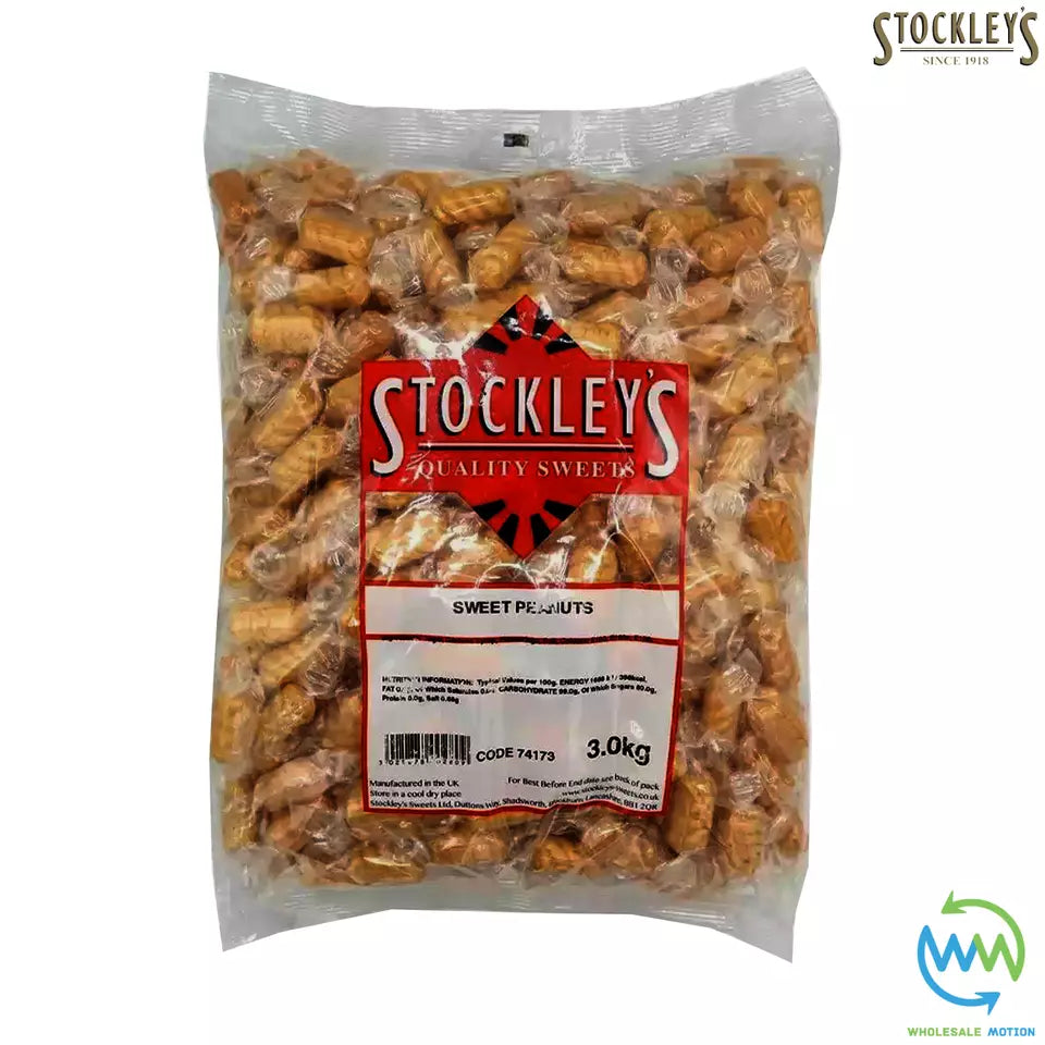 Stockleys SWEET PEANUTS Candy INDIVIDUAL Wrapped BOILED Portion CREAM TREATS UK