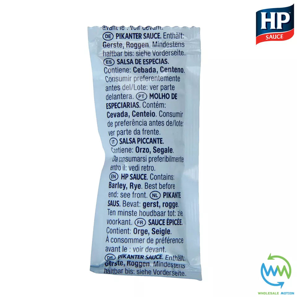 HP BROWN SAUCE Sachets 11.5g 10ml HEINZ Individual ORIGINAL Single Portion UK