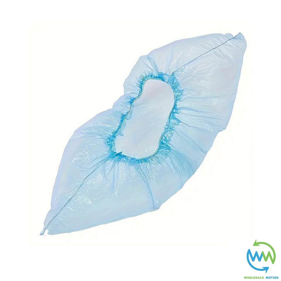 BLUE Shoe PROTECTORS Covers Overshoe DISPOSABLE Plastic Rain WATERPROO Wholesale Motion Limited