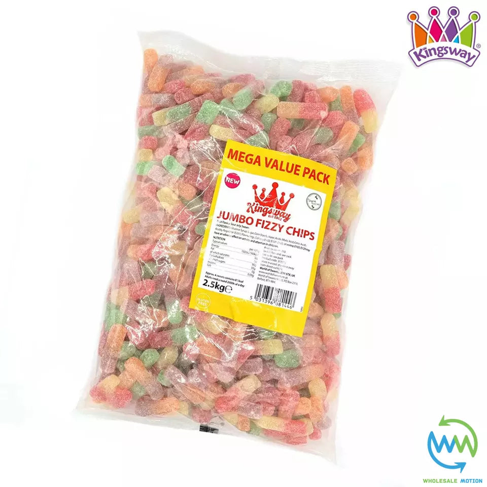 Kingsway Mega Value Vegan Jumbo Fizzy Chips Bag 2.5kg