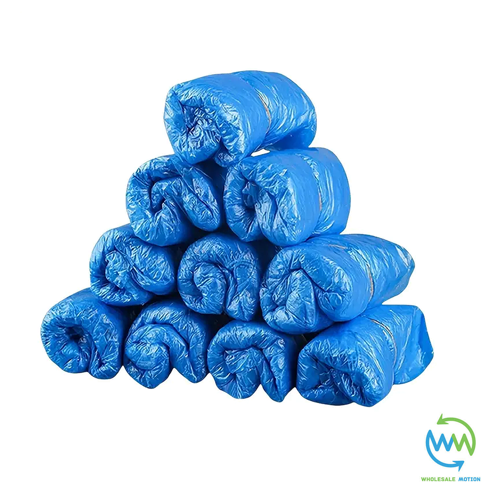 BLUE Shoe PROTECTORS Covers Overshoe DISPOSABLE Plastic Rain WATERPROOF Carpet