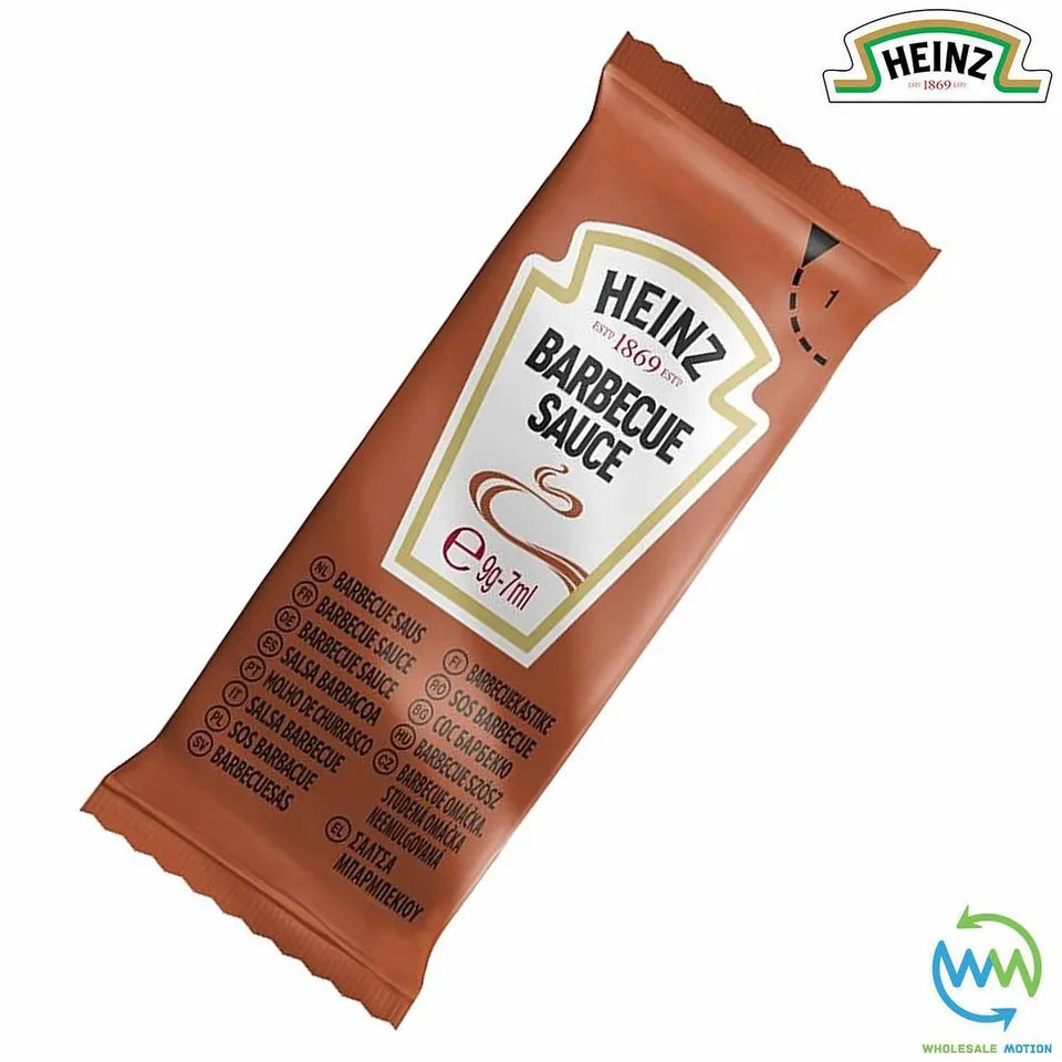 HEINZ BBQ SAUCE Sachets 9g 7ml BARBECUE Classic INDIVIDUAL Single Portion SACHET