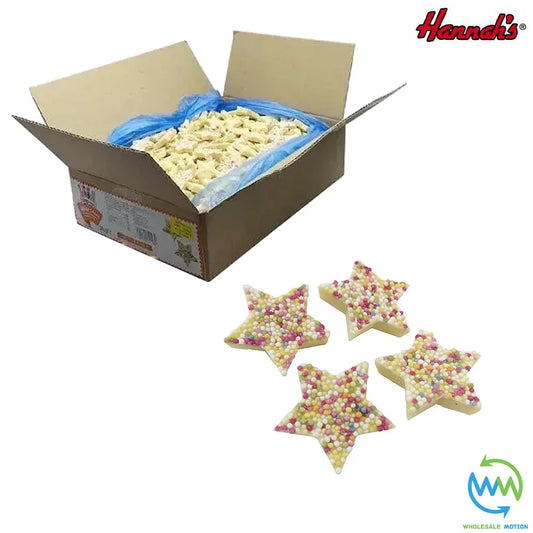 Hannah's SNOWIE STARS White Chocolate PICK N MIX Novelty Party Bag Fillers UK Candy Snack Candies Retro Christmas
