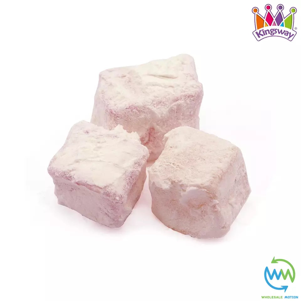 Rose & Lemon TURKISH DELIGHT Sweets Sugar Dusted CANDY Party PICK N MIX Kingsway Gummy Gummies Jelly Jellies Snack Retro Traditional Christmas Gift