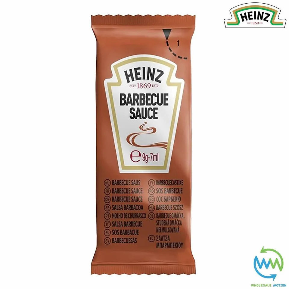 HEINZ BBQ SAUCE Sachets 9g 7ml BARBECUE Classic INDIVIDUAL Single Portion SACHET