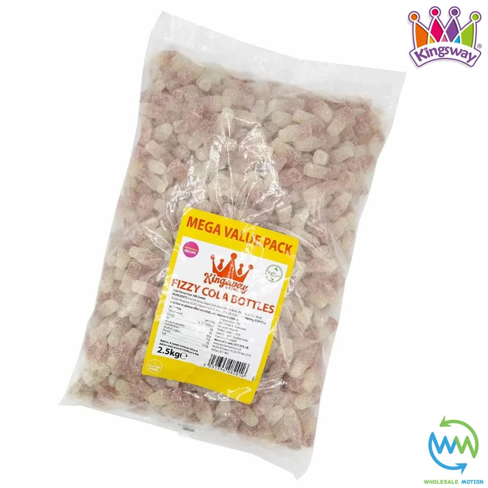 Kingsway Mega Value Vegan Fizzy Cola Bottles Bag 2.5kg