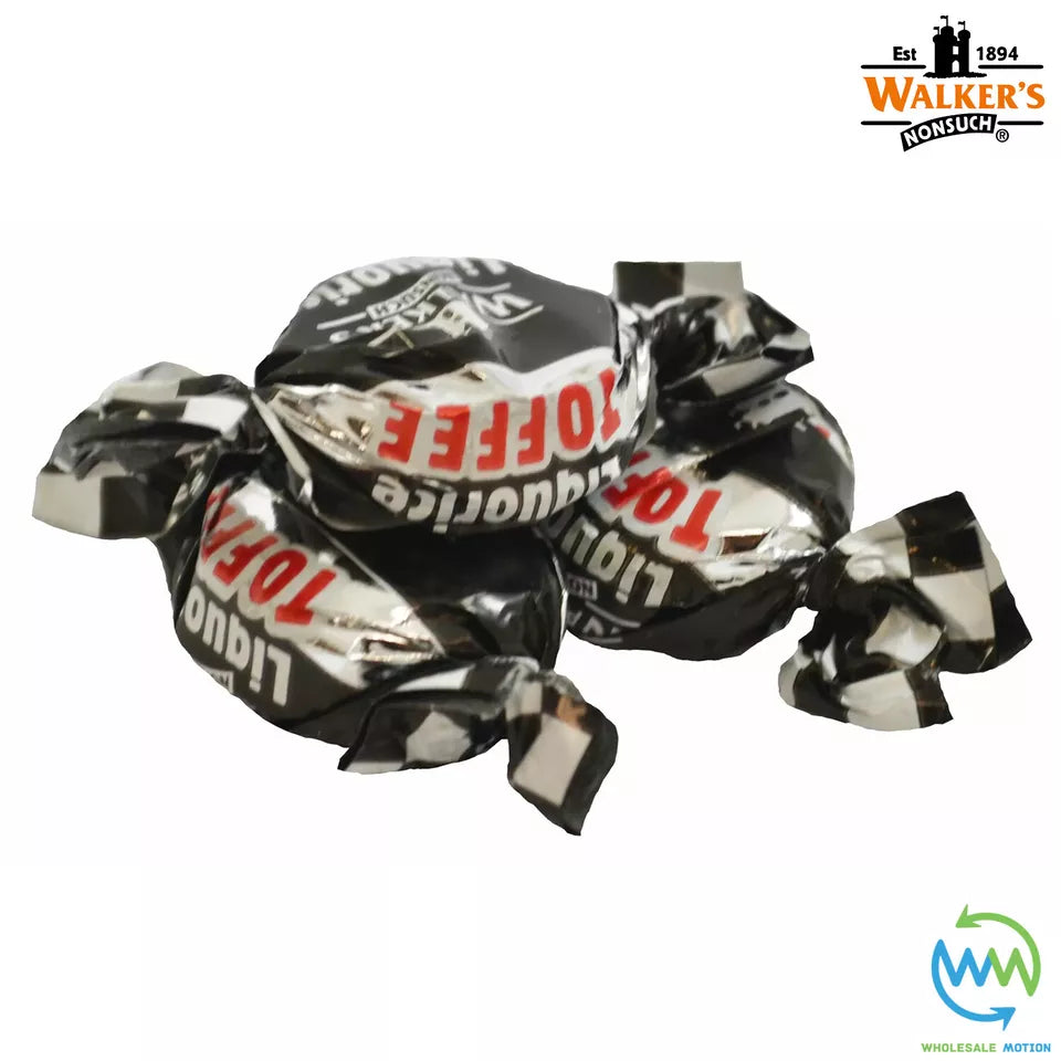 Walkers Nonsuch LIQUORICE TOFFEES Retro PICK N MIX SWEETS Wrapped CANDY Party Traditional Snack
