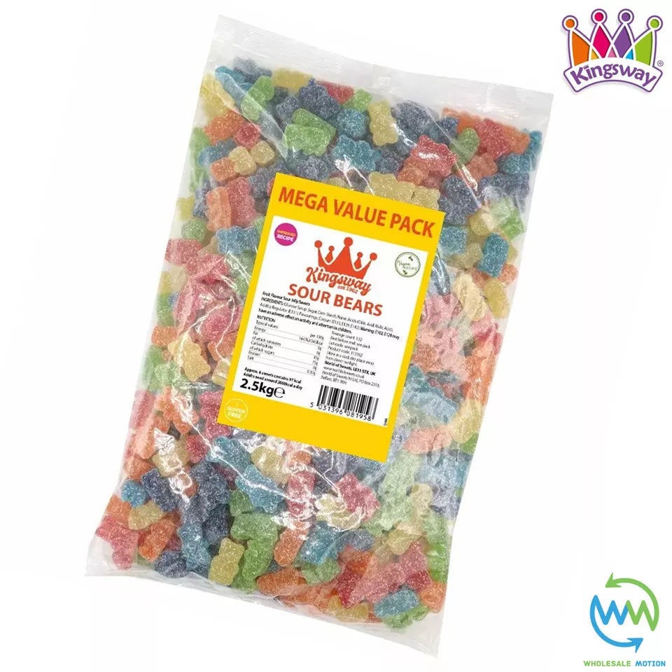 Kingsway Vegan Mega Value Sour Bears 2.5kg