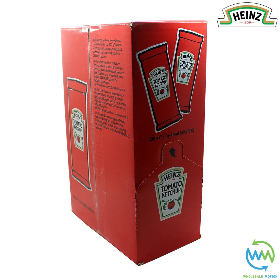 HEINZ TOMATO KETCHUP Sachets 11g 10ml RED SAUCE Individual Single Portion SACHET