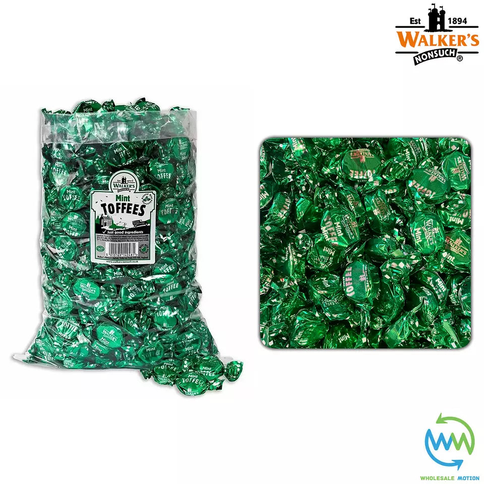 Walkers Nonsuch MINT TOFFEES Retro PICK N MIX SWEETS Wrapped CANDY Party Bag NEW Bonbon Snack
